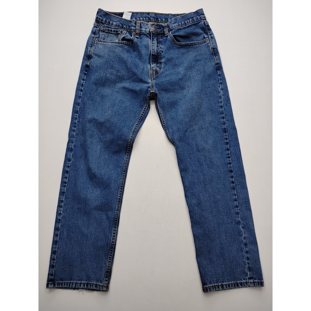 Levis 505 Jean Regular Fit Straight Leg Straight Medium Wash Mens 34x29